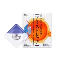 Глазные капли для быстрого восстановления работы глазных мышц Rohto Eyestretch, 12 мл, Япония