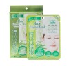 Японская маска для лица противовоспалительная и омолаживающая с экстрактом алоэ и 14 видов растений Aloe Essence Mask Shin-Factory (тканевая), 1 шт/5 шт