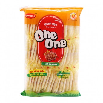 Рисовое печенье соленое с соевым соусом One-One, 150г, Вьетнам