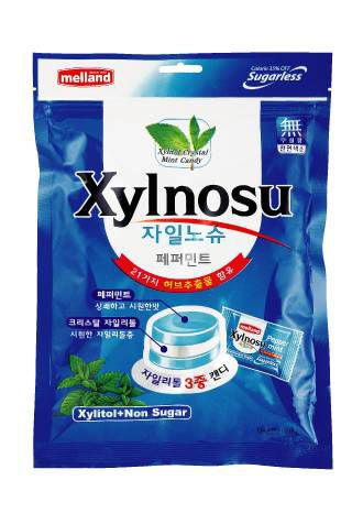 Корейская карамель XYLITOL "Перечная мята", без сахара, 60г