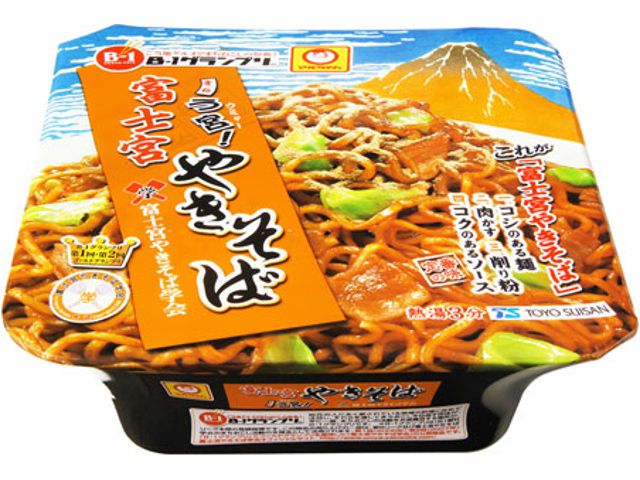 Лапша Тоюсуисан быстрого приготовления Фудзи-сан Якисоба, 165г, Маручан жареная TOYOSUISAN Япония