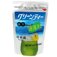 Зеленый чай Сэнтя + Маття с сахаром для коктейлей Сидзуока Hamasa-En (порошковый), 100 г, Япония