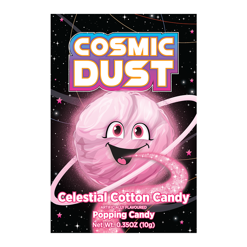 Взрывная карамель со вкусом сахарной ваты Cosmic Dust Небесный хлопок, 10г