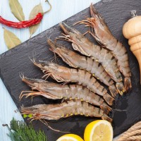 Креветки тигровые без головы/ Коктейльные креветки (очищенные), 1800 г /1000 г