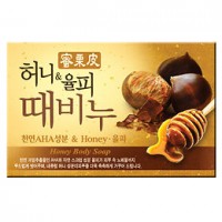 Мыло туалетное твердое Mukungwa с медом и скорлупой каштанов, Корея, 100г