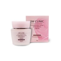 Увлажняющий крем для лица 3W Clinic с экстрактом цветов, 50г Корея