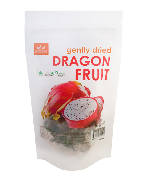 Драконий Фрукт (Питахайя сушеная) Ecostoria 100% vegan, 100 г