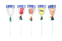 &quot;Суши-конфеты Такара&quot; леденцы в виде Суши и роллов сладкие на палочке Takara Seika, 1 штука в ассортименте, Япония