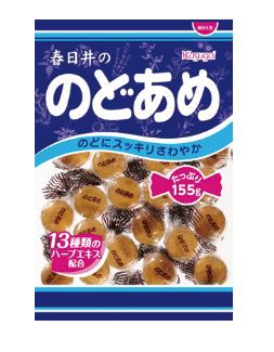 Карамель травяная Kasugai от боли в горле, 155г, Япония