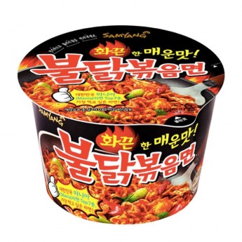 Лапша б/п рамен со вкусом мега острой курицы Бульдак (Buldak Samyang), 105г Самянг, Корея