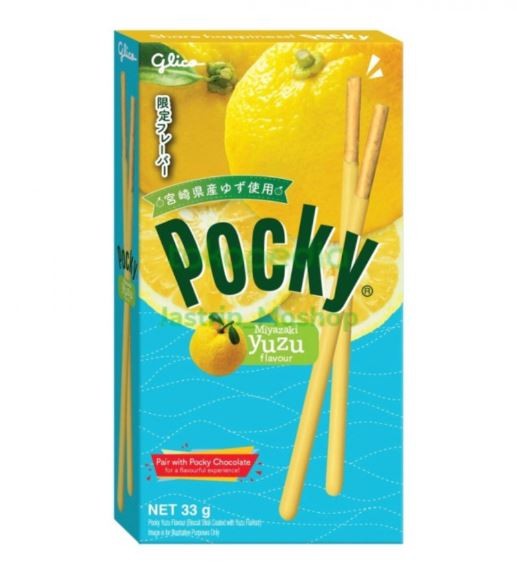 Палочки Поки с японским цитрусом Юдзу Миязаки Pocky Glico, 33 г, Таиланд