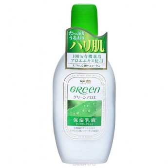 Увлажняющее молочко для ухода  за сухой и нормальной  кожей лица Green Plus Aloe Moisture Milk,170мл