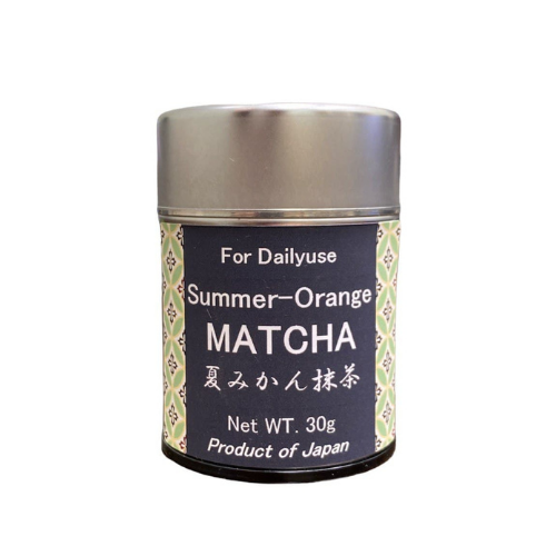 Чай Маття с японским мандарином нацумикан из префектуры Сидзуока, Hamasa-en (Хамаса-эн) Япония 30г