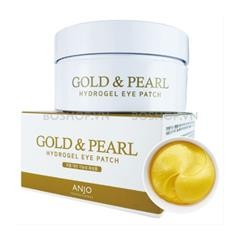 Гидрогелевые патчи для глаз с золотом и жемчужной пудрой ANJO GOLD&PEARL, Корея