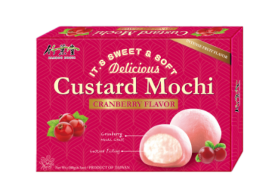 Моти клюква с заварным кремом Бамбу Хаус Bamboo House, 6 шт, 180 г, Тайвань