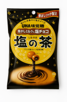 Соленая карамель с молоком и шоколадом внутри Микакута UHA Mikakuto, 80 г, Япония