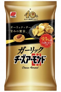 Японский рисовый снек Санко Сейка со вкусом сыра, миндаля и чеснока, Sanko Seika, 39 г., Япония