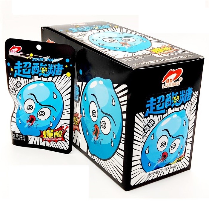 Кислые конфеты LUXING Sour Chang в ассортименте, 22г