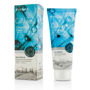 Пенка для умывания 3W Clinic с коллагеном Collagen Foam Cleansing, 100мл, Корея