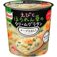Суп-лапша б/п сливочная с креветкой и шпинатом  Ajinomoto Knorr, 46 г, Япония