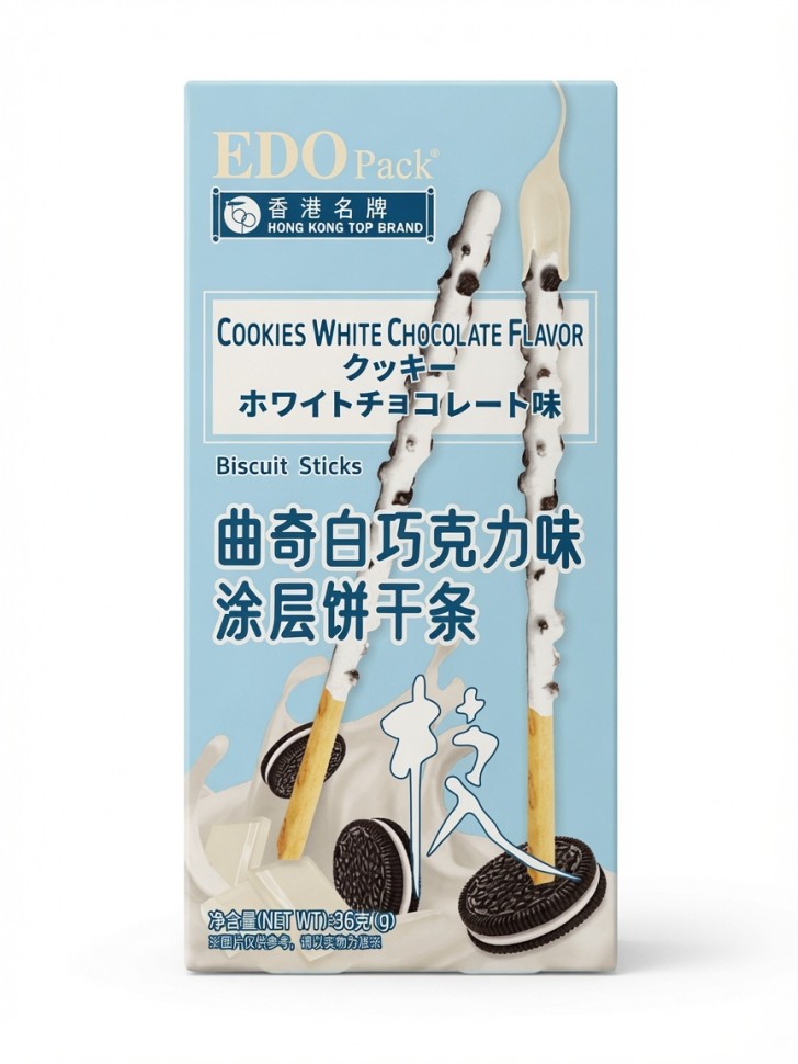 Палочки EDO Pack со вкусом печенья Oreo, 36г