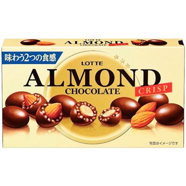 Миндаль в хрустящем шоколаде LOTTE, Япония, 89г