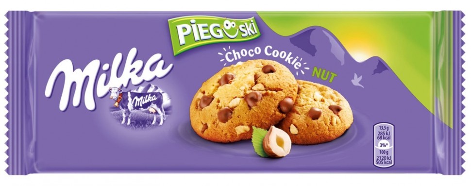 Печенье Milka с шоколадной крошкой Choco Cookie, 135г