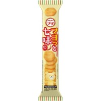 Воздушные рисовые крекеры Бурбон с майонезом, острой приправой Ситими и курицей Bourbon, 23 г, Япония