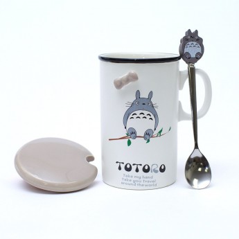 Японская кружка "Тоторо" +  аксессуары Ceramic Mug