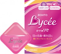 Капли Rohto Lycee  для увлажнения глаз с экстрактом личи, Япония