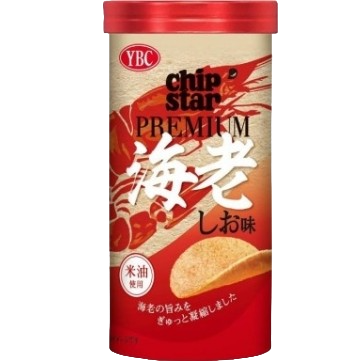 Картофельные чипсы со вкусом соленых тигровых креветок и паприки (премиум серия) Chip Star, 50г Япония