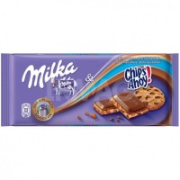 Шоколад молочный Milka Chips Ahoy с крошкой из овсяного печенья, 100г