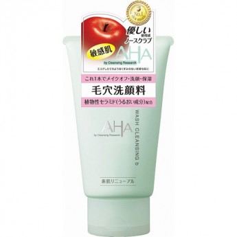 AHA Sensitive Пенка для лица очищающая с фруктовыми кислотами, 120 г, Япония