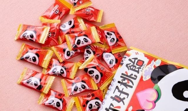 Персиковые леденцы с натуральным соком и витаминами "Нихао!" Senjaku, 71 г, 21 шт, Япония