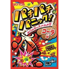 Карамель Атрион взрывающиеся во рту Шипучая конфета Паника! в ассортименте, 5г, Япония