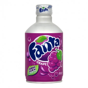 Газированный напиток Фанта виноград с натуральным пюре без сахара Fanta, 300 мл, Япония