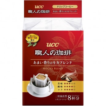 Японский кофе UCC Мокка Бленд в дрип-пакетах, 56г