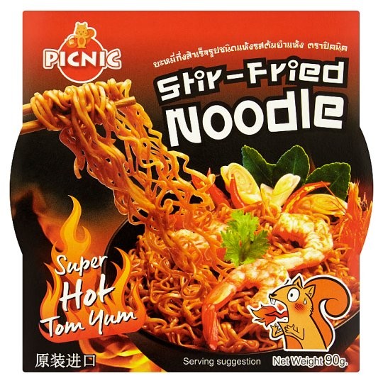 Лапша быстрого приготовления PICNIC острый Том Ям, 90г, Таиланд