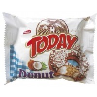 Пончик в шоколадной глазури с кокосом Today Donut, 50г Турция