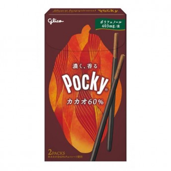 Палочки Поки "Темный шоколад" c 60% содержанием какао Pocky, 60 г, Япония