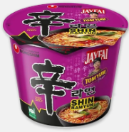 Лапша б/п Шин Рамен Том Ям острая Nongshim, 117г