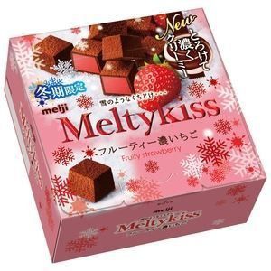 Шоколадные конфеты MeltyKiss с муссом из клубники, Япония, 56г