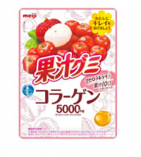 Коллаген Meiji в виде мармелада со вкусом личи и ацероллы, Япония, 68г 