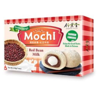 Моти с адзуки и молочным кремом Бамбу Хаус Bamboo House Red Bean & Milk, 180 г, Тайвань