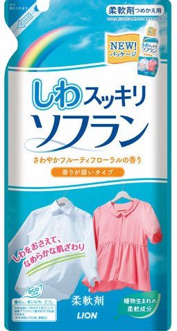 Разглаживающий кондиционер для белья Soflan с фруктово-цветочным кондиционером, Япония, 500мл