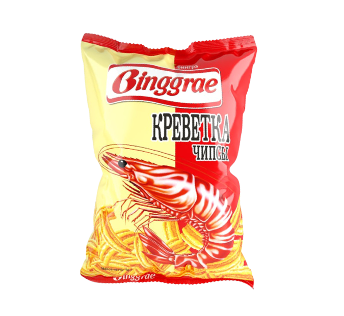 Чипсы со вкусом креветки Binggrae (Бингрэ),50г