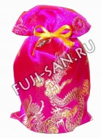 Подарочный мешочек, розовый, 12,5х20см