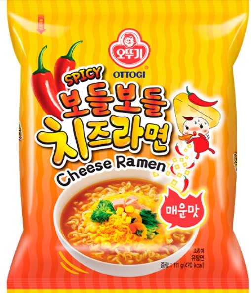 Лапша острая Оттоги со вкусом сыра, 111 г