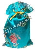 Подарочный мешочек, голубой, 12,5х20см