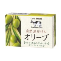 Японское натуральное увлажняющее мыло с оливковым маслом Cow Brand, 100 г, 2шт, Япония